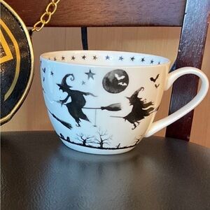 Witch Themed Black and White mug